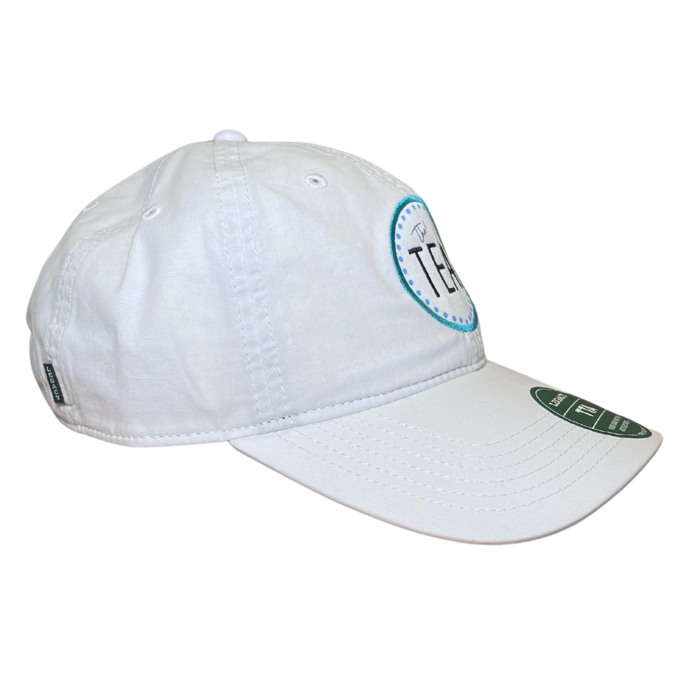 Embroidered Logo Patch White Hat